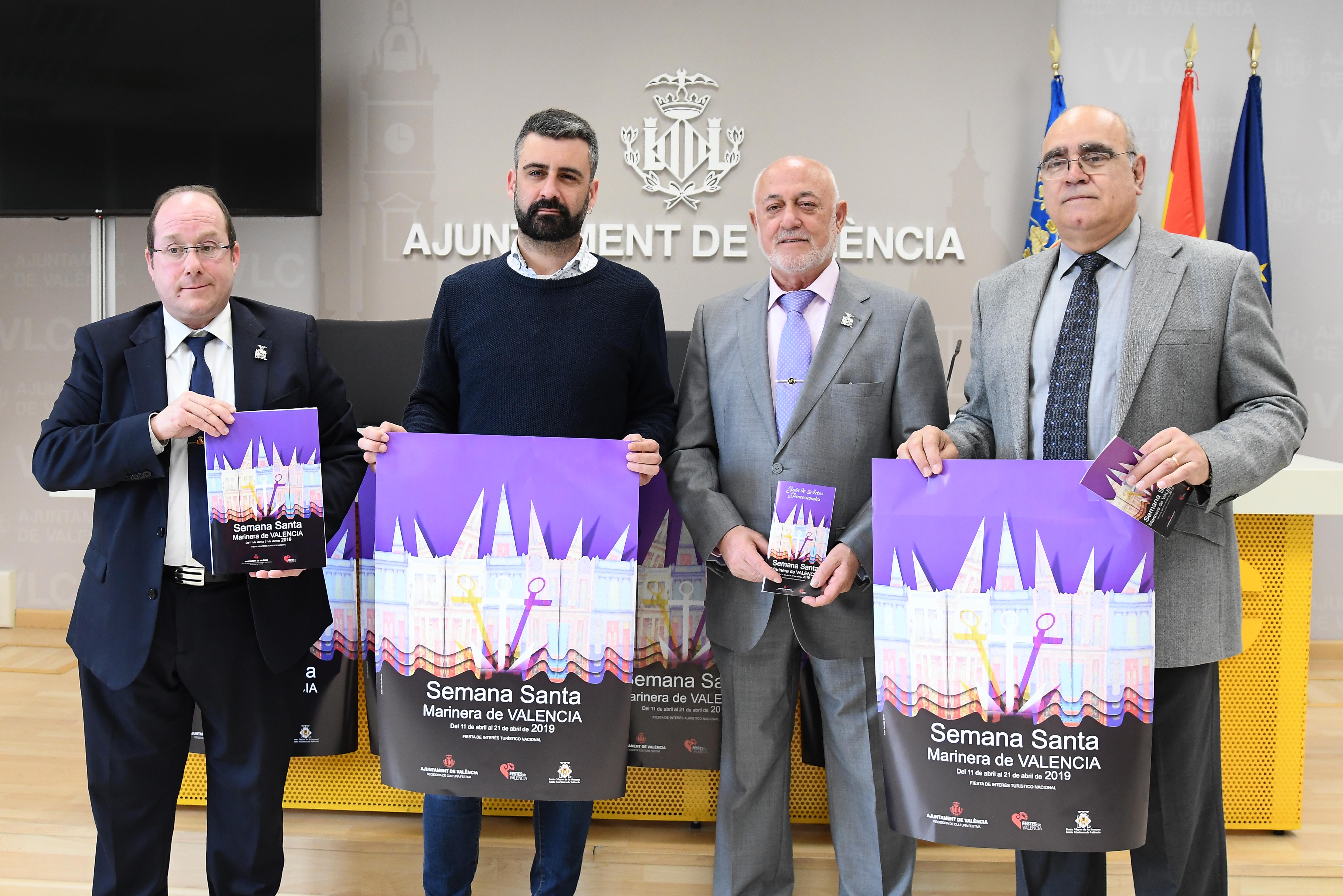 L’Ajuntament de València publica 48.000 quadríptics desplegables  per a la promoció de la Setmana Santa Marinera