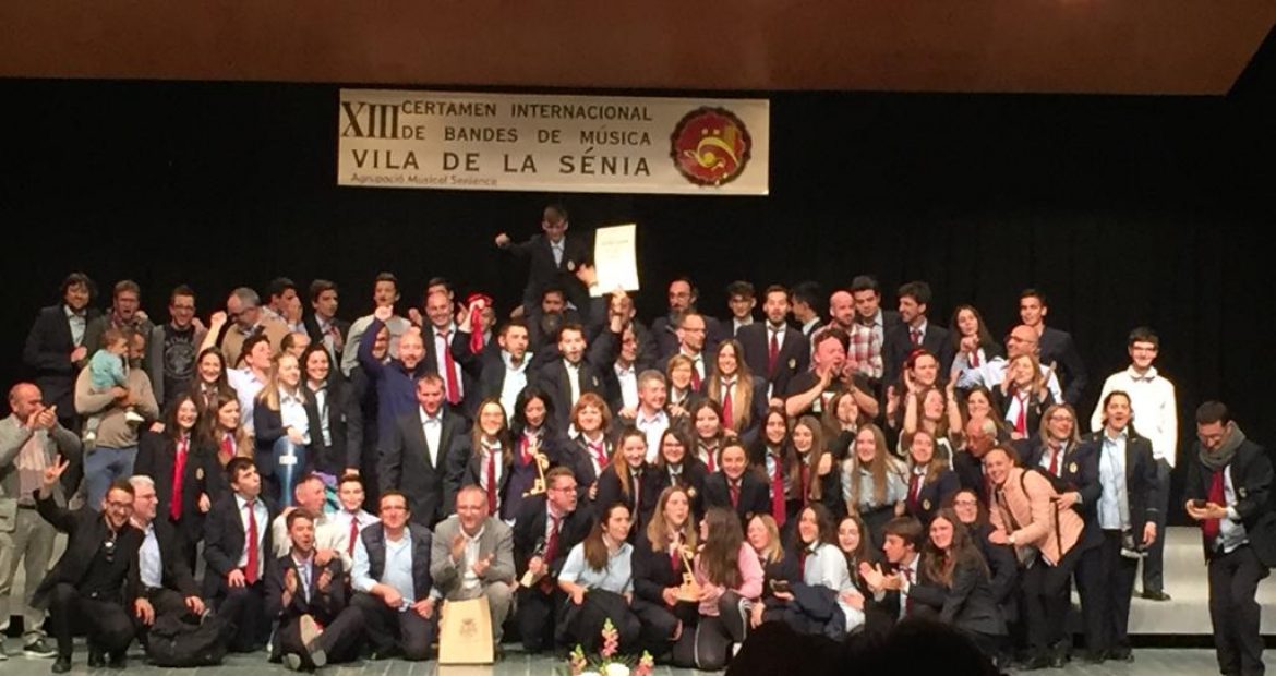 La SME Santa Cecília de l’Olleria participà en el XIII Certamen Internacional de Bandes de Música Vila de la Sénia