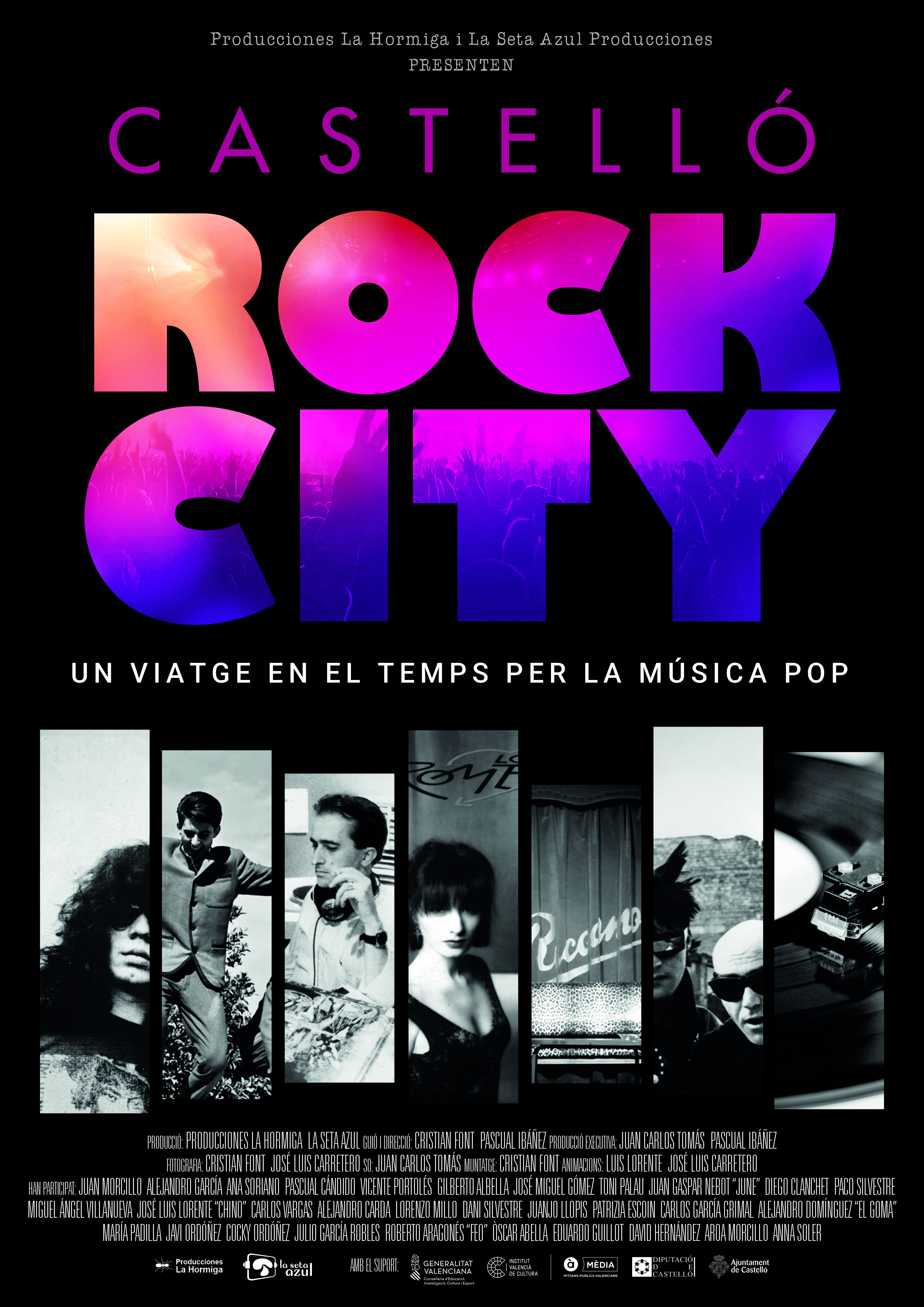 Cultura de Castelló col·labora en l’estrena del documental ‘Castelló Rock City’